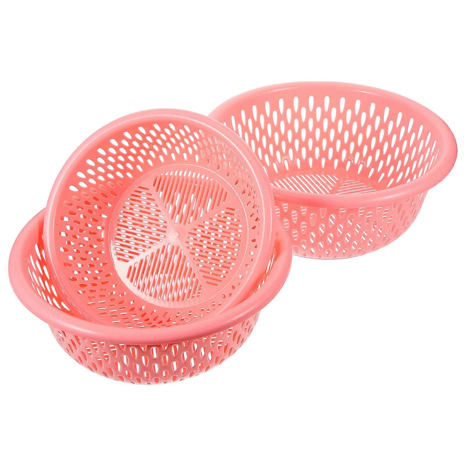 Kitchen Colander 3Pcs Plastic Drain Baskets for Washing Vegetables