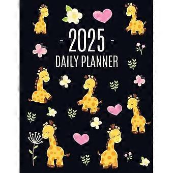 Agenda con giraffa carina 2025: un grazioso organizer per tutti i tuoi appuntamenti settimanali. Agenda con simpatici animali della giungla e safari: gennaio-dicembre 2025.