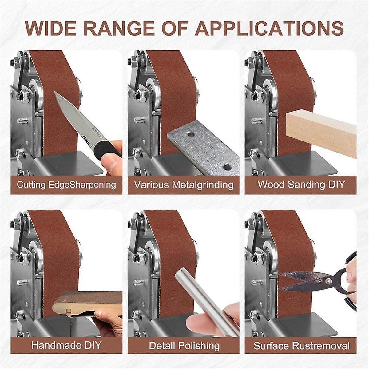 Mini Belt Grinding Machine Tool with Sanding US Plug