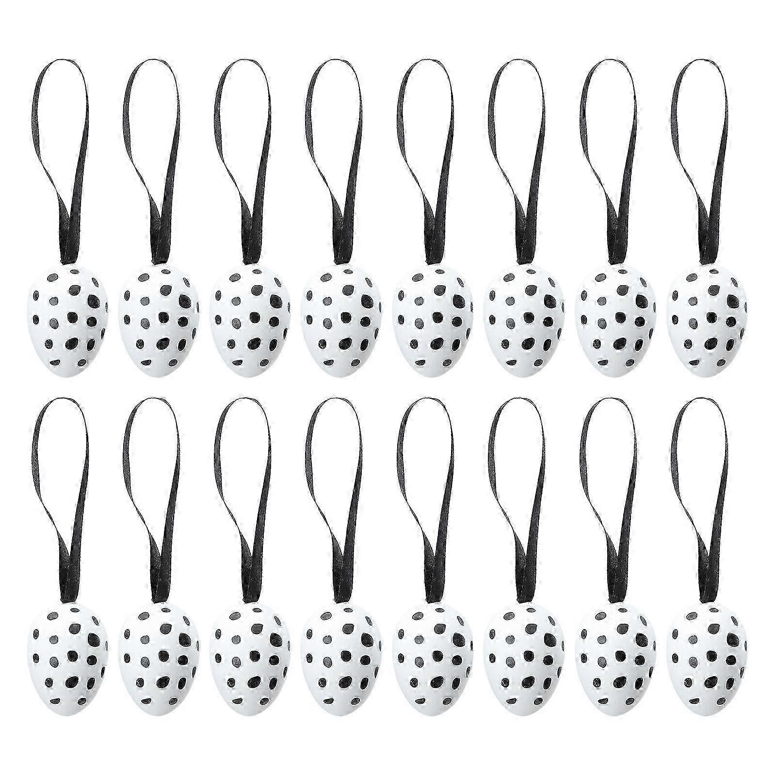 50pcs Easter Eggs Toy Plastic Easter Eggs Pendant Easter Party Decorations