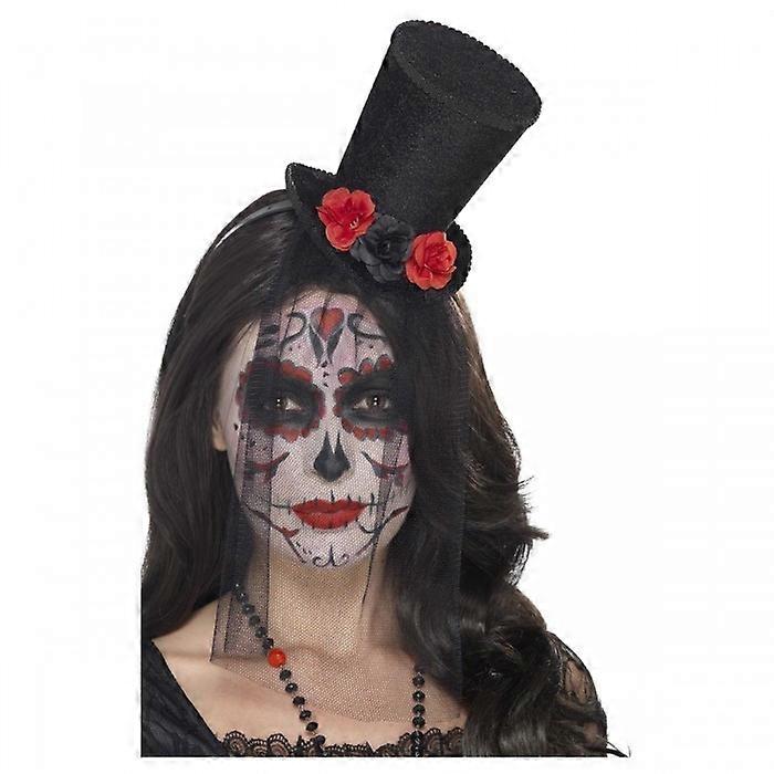 Smiffys mini cilinderes fejpánt halottak napja