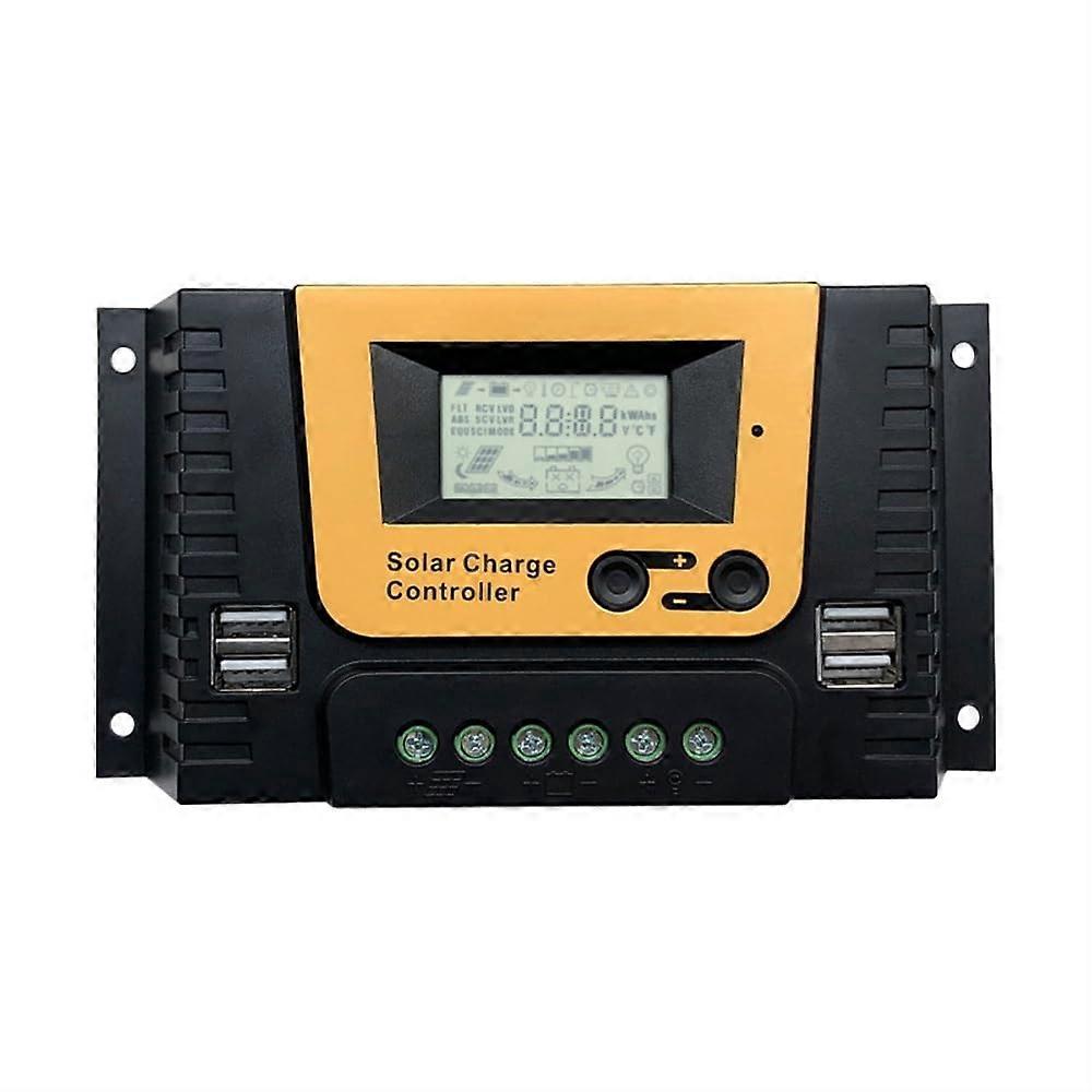 Solar Charge Controller MPPT 30A 12V 24V 48V OffGrid with LCD Display MultiVoltage Compatibility
