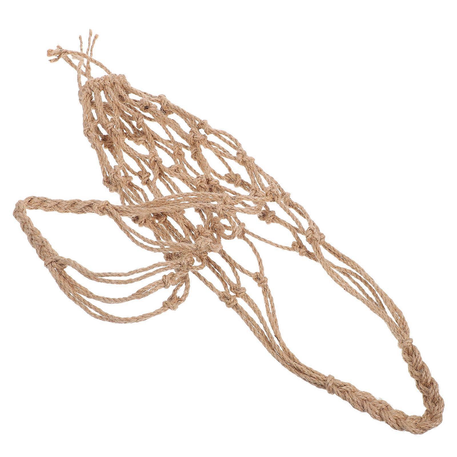 Macrame Carrier Holding Rope for Storage