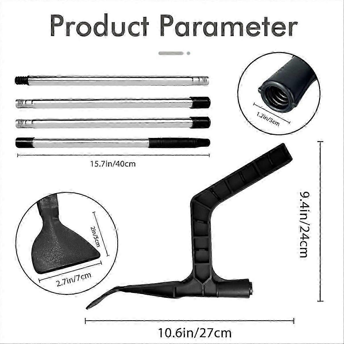 Gutter Cleaner Leaf Cleaning Tool the Gutter Tool Eaves Drain Tool Telescopic Pole to Remove Leaves
