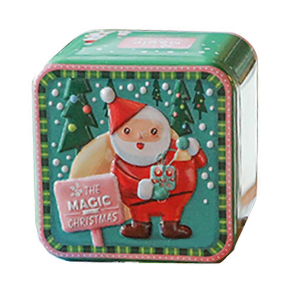 Cube Cookie Box Tinplate for Candy Storage Assorted Color