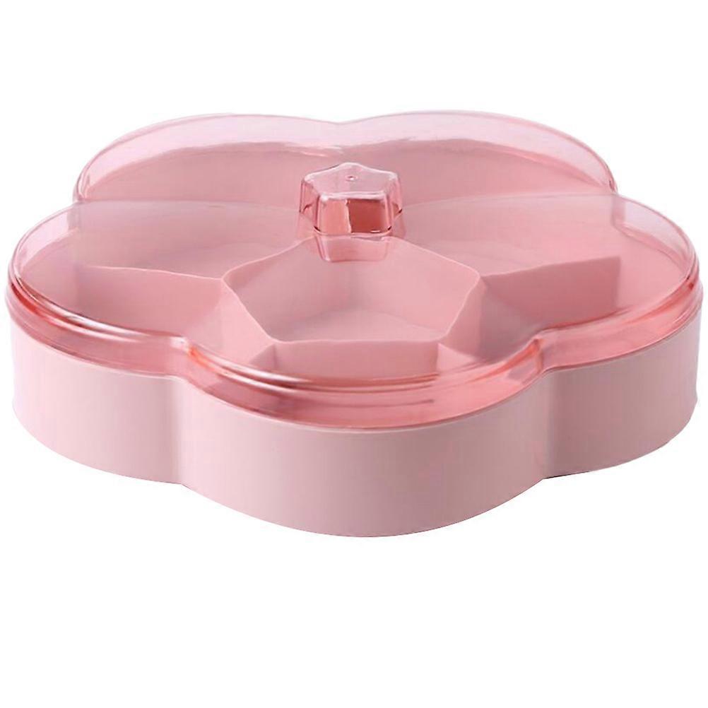 Snack Serving Tray Pink for Storing Things 3Pcs Divided Candy Box