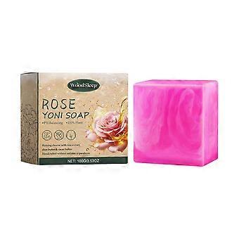 Woodsleep Natural Rose Flavor Soap For Women's Body Gentle Deep Cleansing And Moisturizing Body Skin Bath Soap
