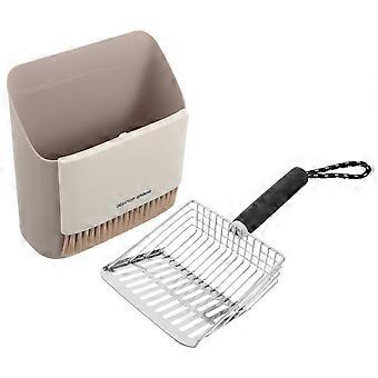 Heavy Duty Cat Litter Scooper with Holder for Daily Use