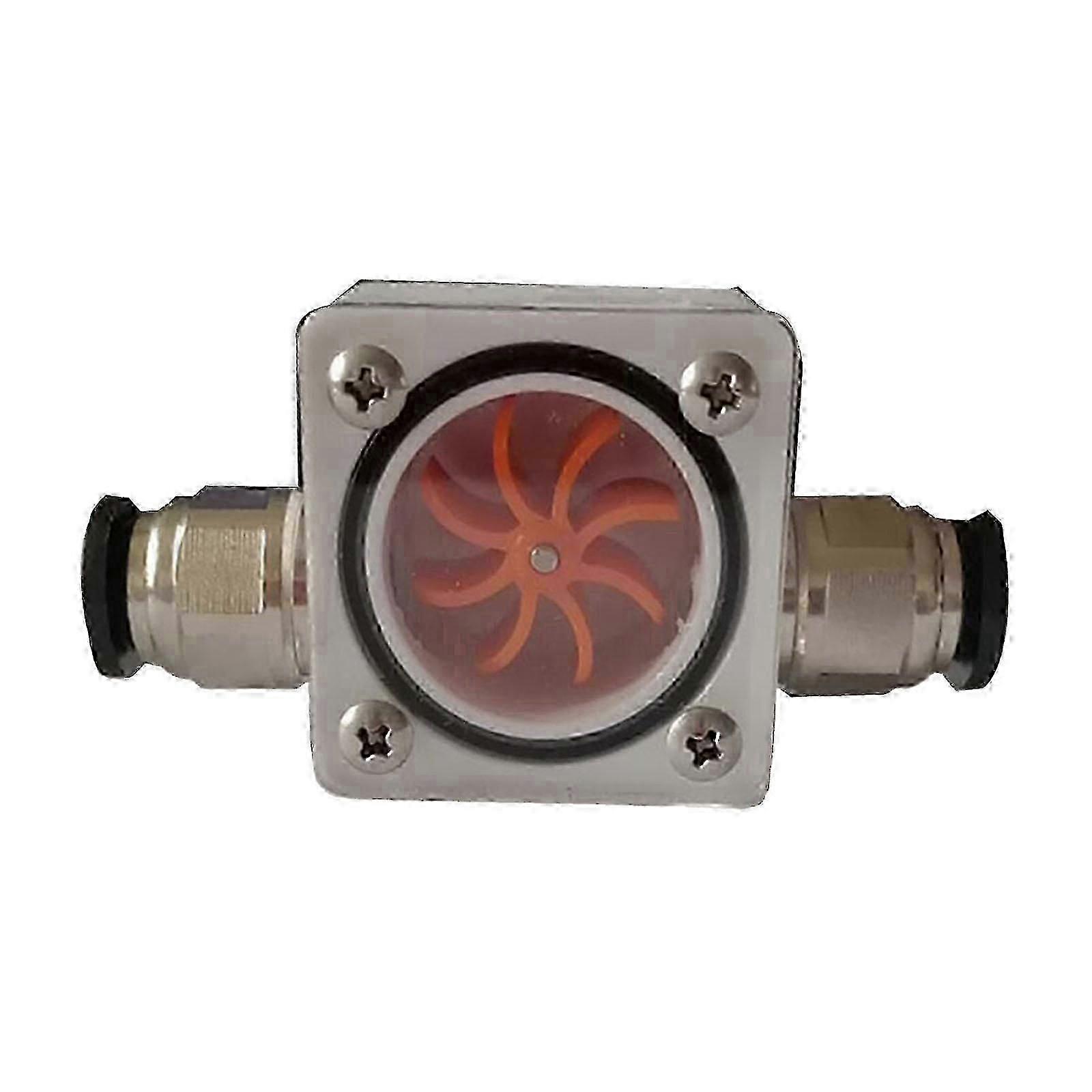 Water flow indicator measuring device Practical 8-blade impeller connector Water