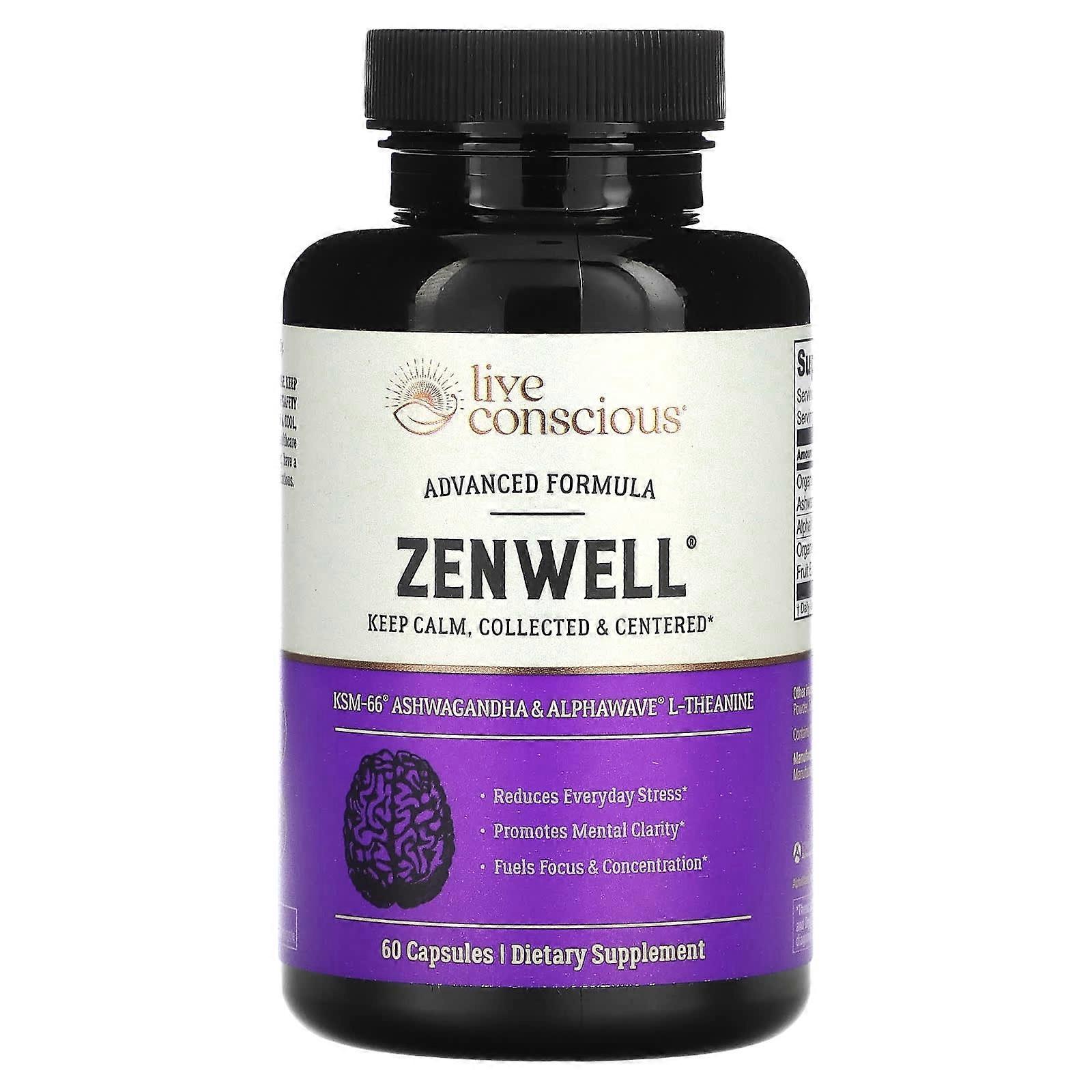 Live Conscious, Zenwell, 60 Capsules