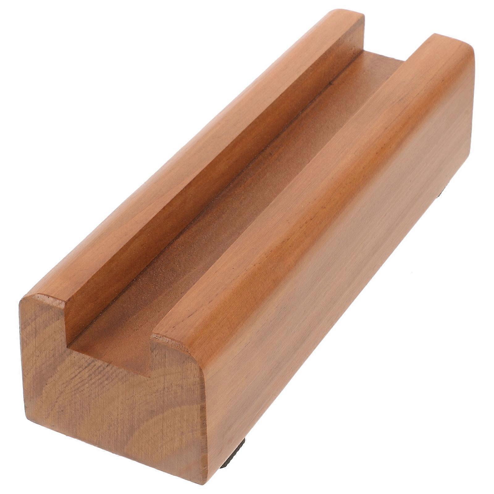 Brown Solid Wood Mirror Stand for Floor Base Support