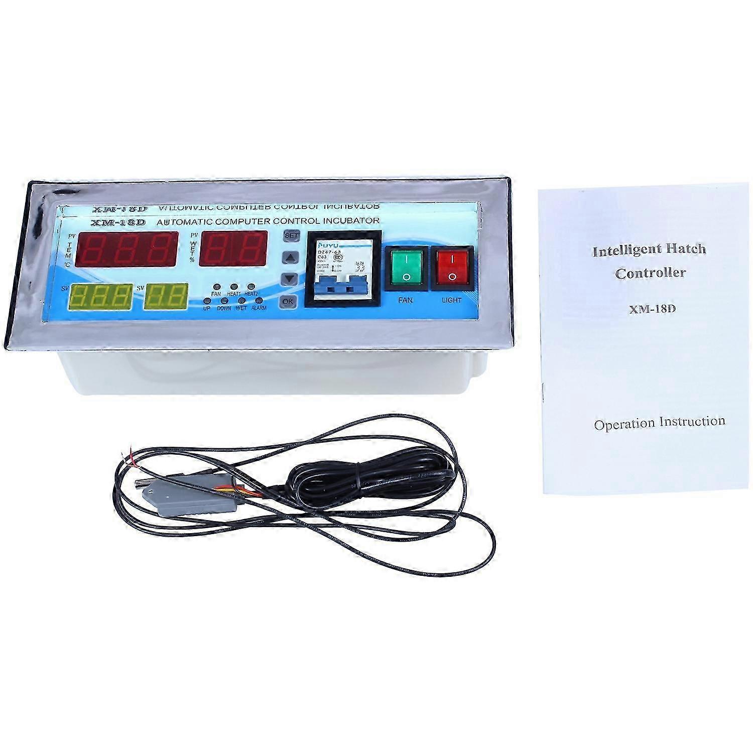 XM-18D Automatic Egg Incubator Controller Digital LED Temperature Controller Temperature Humidity Se JH6