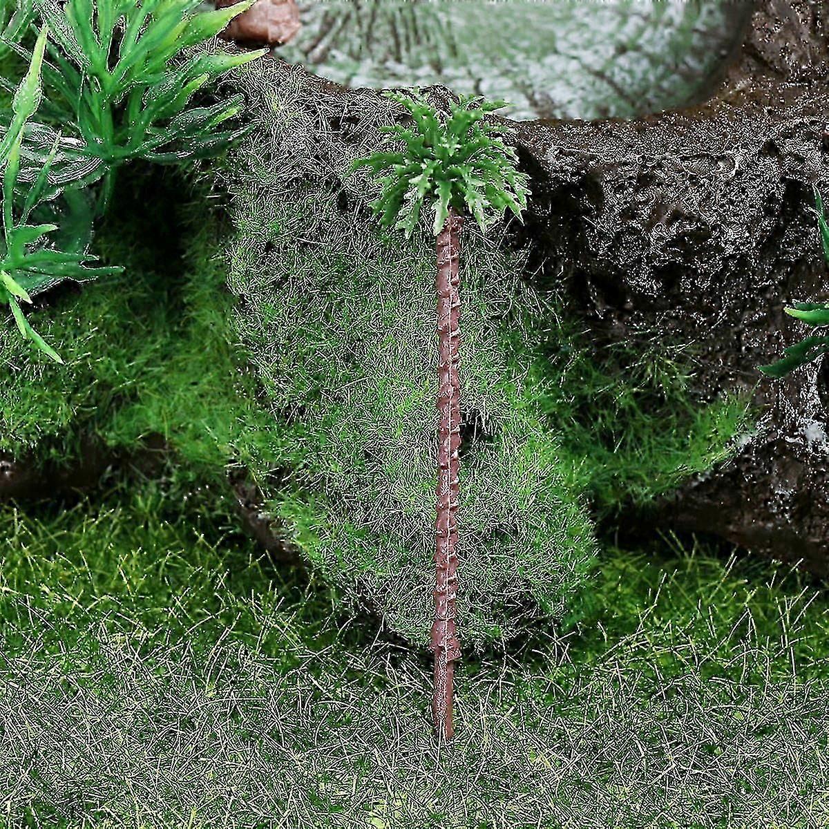Scenery Model Tree Palm Tree Model for Craft 10Pcs Green Plastic