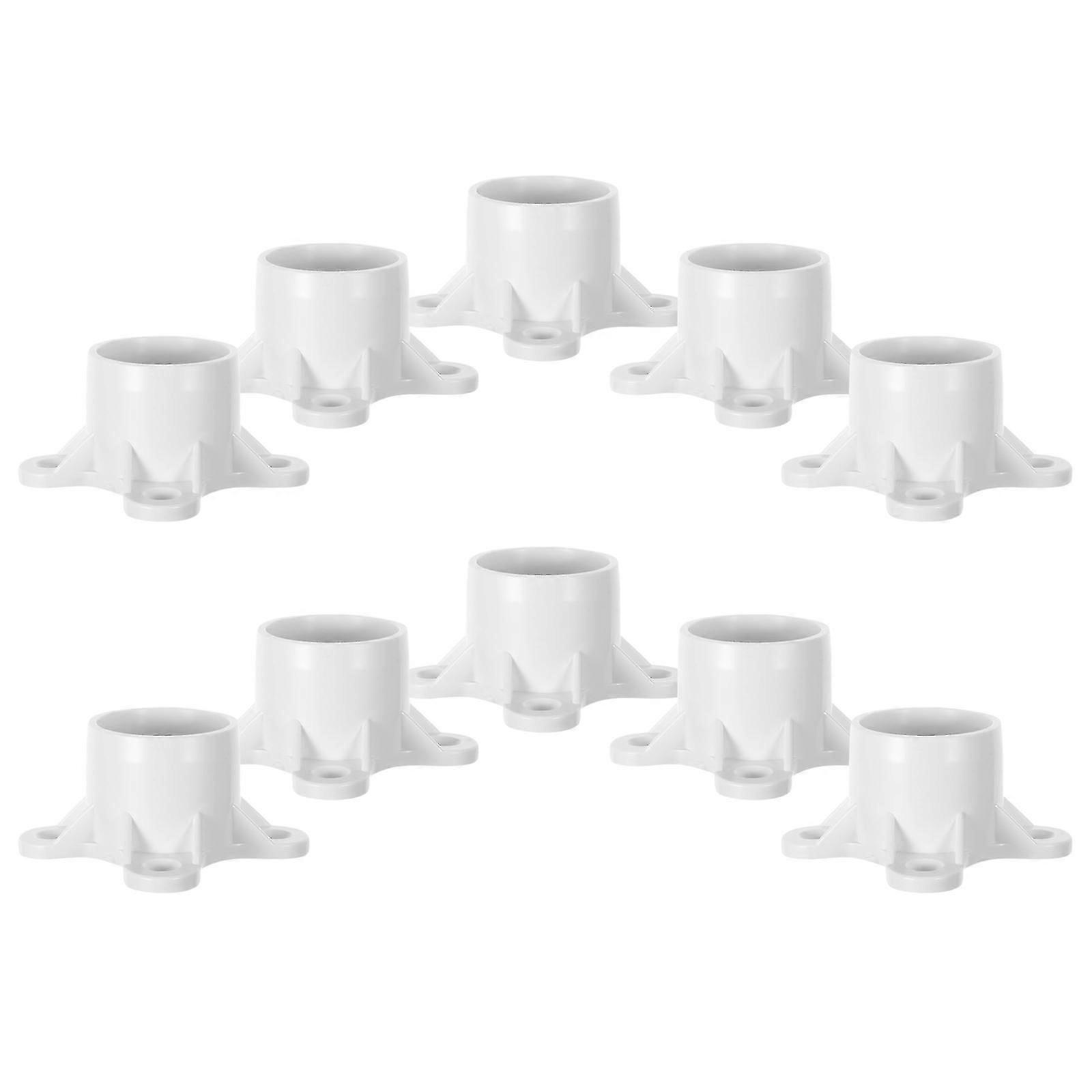 Pipe Flange PVC Table Leg Caps for Secure Support 20Pcs Easy Installation