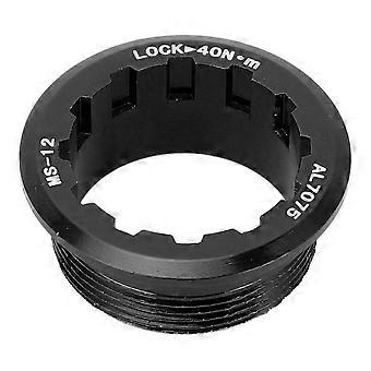 Flywheel Lock Cover Aluminum Alloy Flywheel Ring Cover for M7100 M6100 M8100 12 Speed Flywheel Black