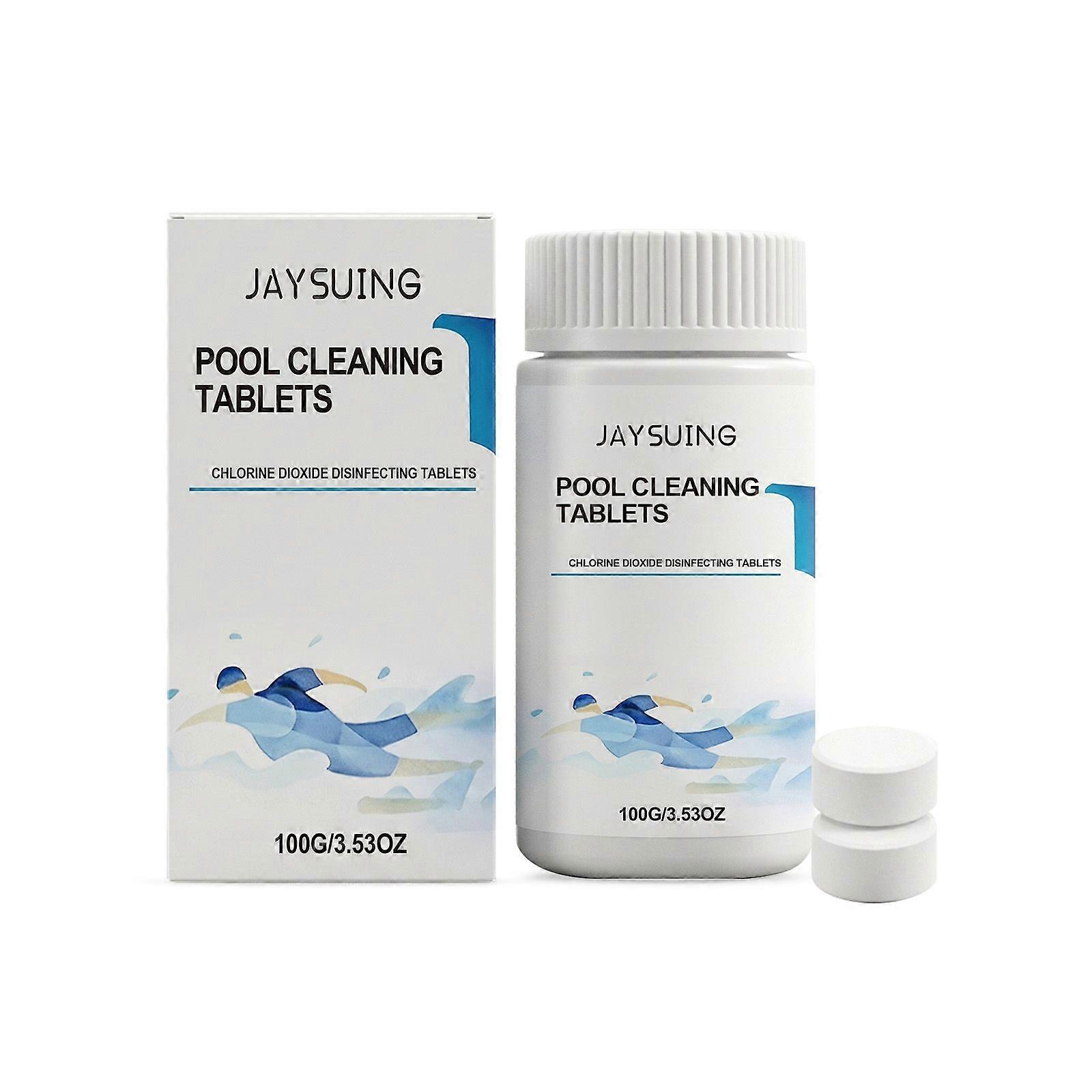 Jaysuing Pool Cleaning Tablets  Fast Dissolving Chlorine for Spa & Pool