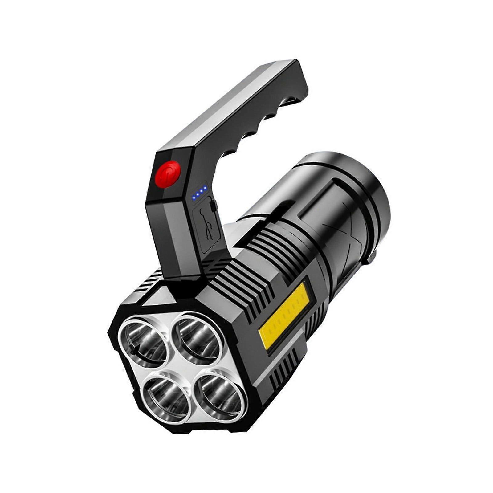 Rechargeable LED Spotlight Flashlights , Super Bright Flashlight With 4 Modes,