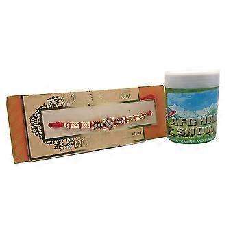 RSINC Afghan Snow Hautcreme aus Indien (1 x 100 g) mit gratis Rakhi für Ihren Bruder (R-07) ​​IK-QCIA-IMCC