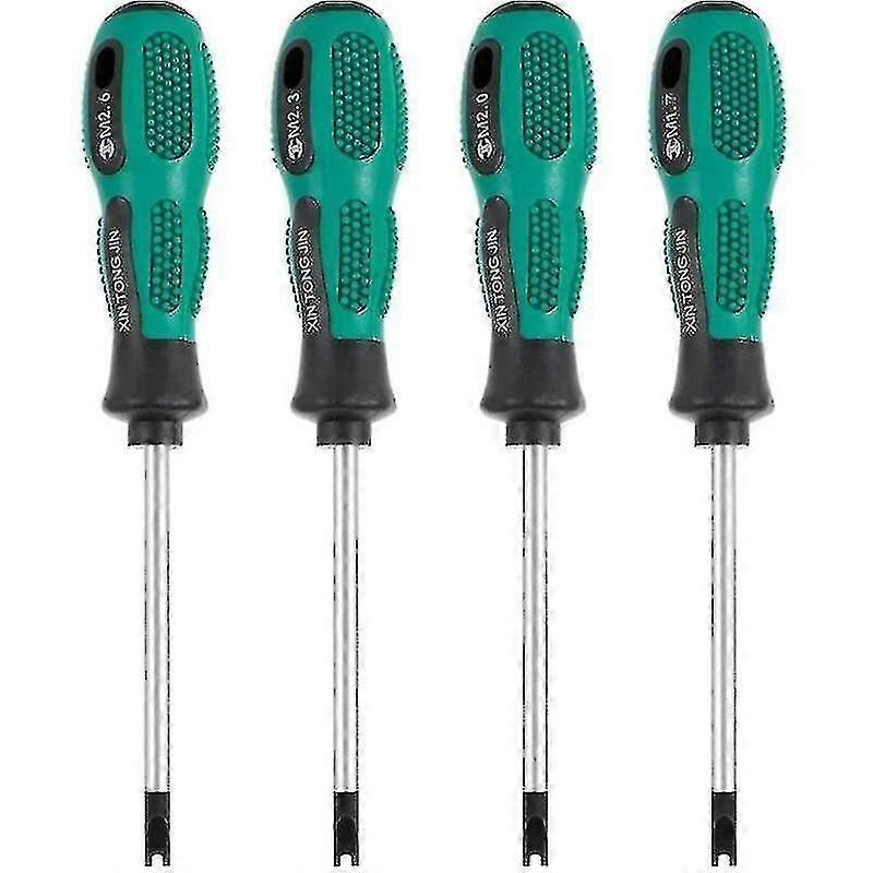 4pcs/set Screwdriver Bits Screwdriver U Fork Magnetic Groove Screw Driver Cr-v Multi Function Tool Kit Hand