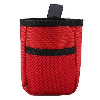 Red Portable Pet Training Treat Bag Waist Pouch