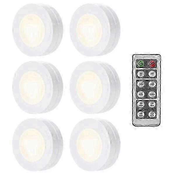 6 LED spotlights with remote control YTQ