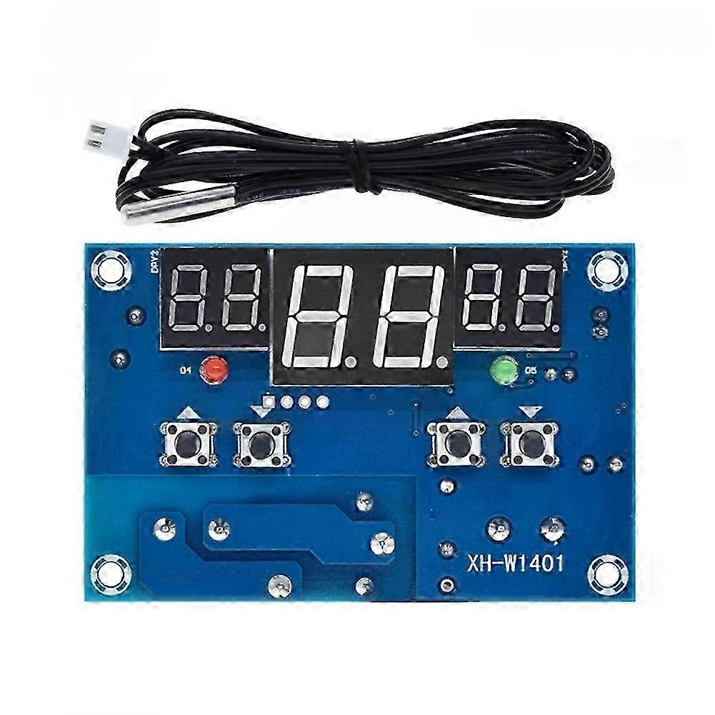 W1401 Digital Thermostat Temperature Controller with Sensor Waterproof Probe LED Display compatible with Circuit Control