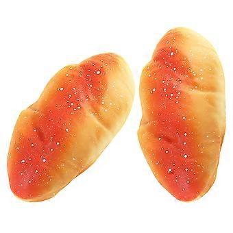 2Pcs Bread Decompression Toy Slow Rising Food Toy Simulated Bread Model Squeeze Bread Toy