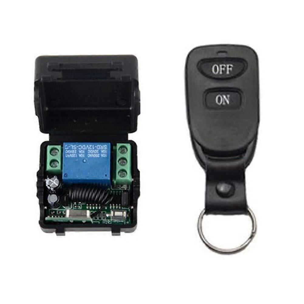 12V Wireless Relay Switch RF Remote Control Module 10A Load Receiver Transmitter Set