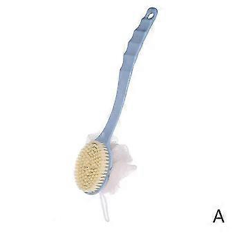 Long-Handled Dual-Side Exfoliating Brush for Dry Brushing & Massage
