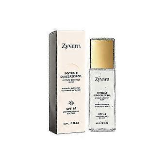 SPF 45 Onzichtbare Zonnebrandolie, 60 ml Hydraterende Zonnebrandolie met Vitamine C & Kokosolie, Lichte UV-bescherming voor Gezicht & Lichaam