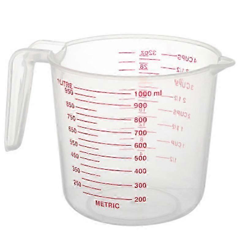 1000ml High Quality Plastic Measuring Cup with Scale, Kitchen Baking Tool