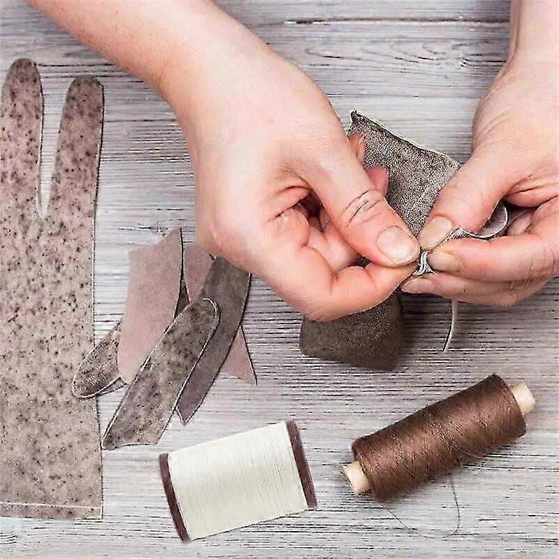 1 Roll Polyester Waxed Thread Embroidery Linen Waxed Thread Leather Binding Gutter Sewing Thread Hand Stitching Thread 045mm