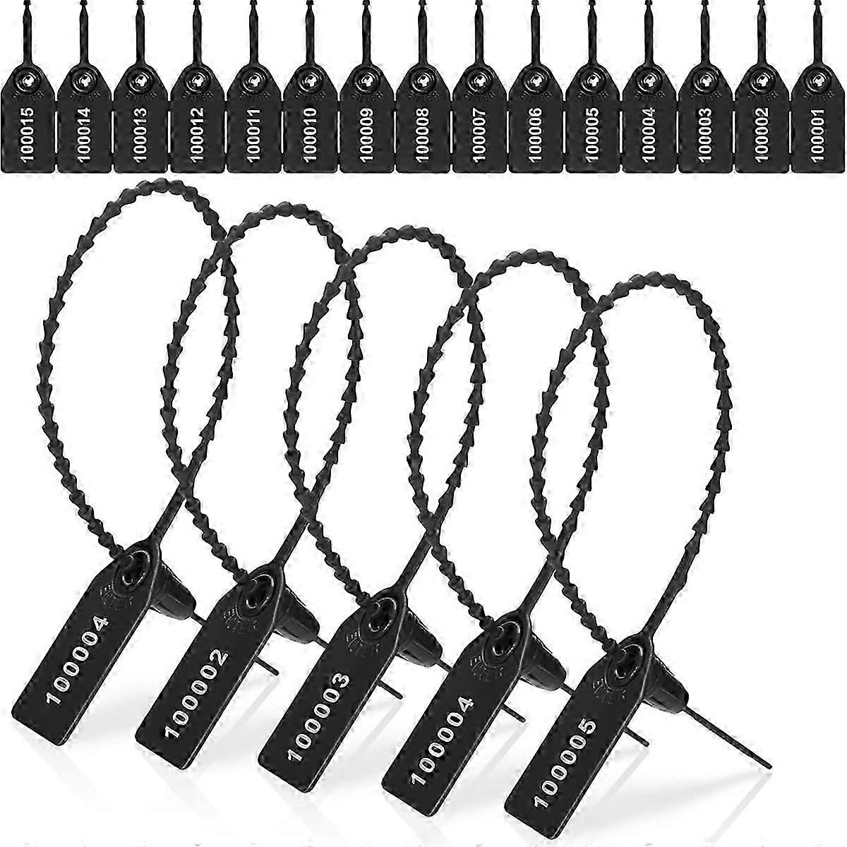 Tamper proof tags 1000pcs black for packaging security
