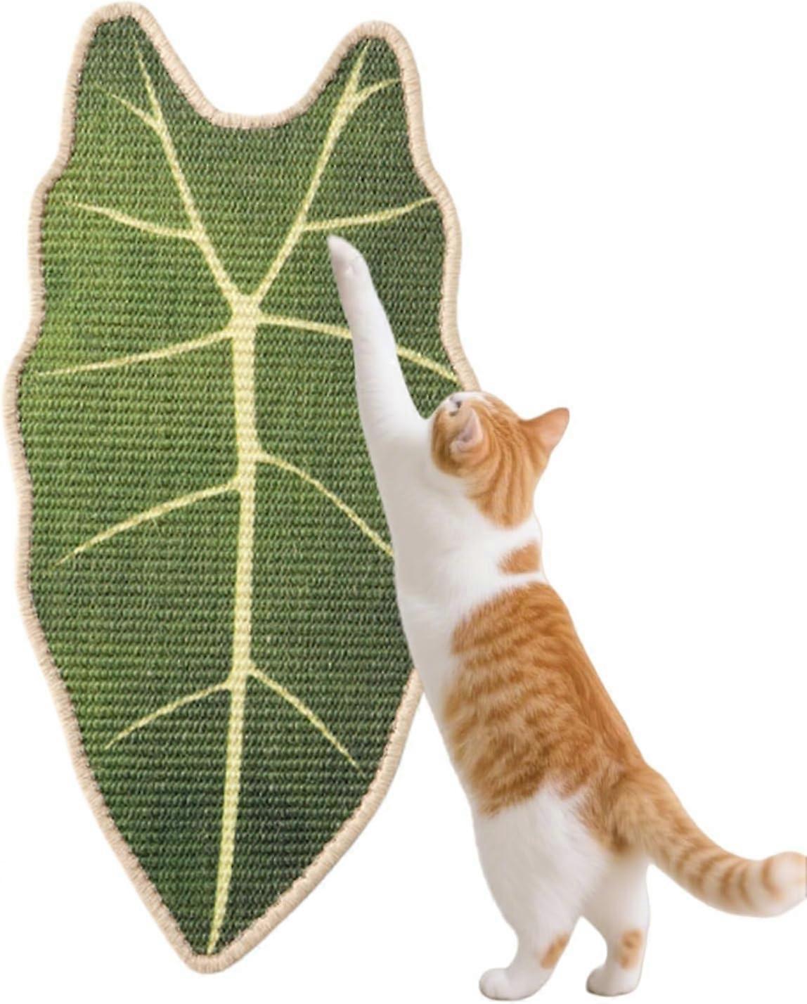 Wall-Mounted Cat Scratching Post, Self-Adhesive Tropical Vertical Scra
