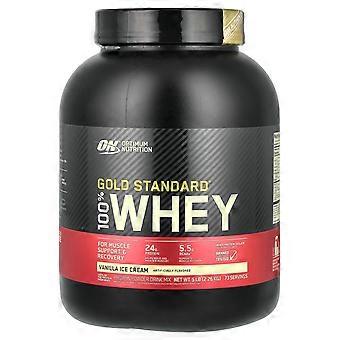 Optimum Nutrition, Gold Standard® 100% Whey, Vanille-ijs, 2,26 kg (5 lb)