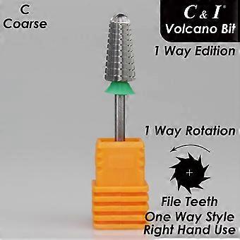 Taladro de uñas, broca volcánica, edición de 1 vía, lima eléctrica para técnicos de uñas para eliminar geles, uñas acrílicas y uñas de inmersión, broca para taladro de manicura eléctrico.