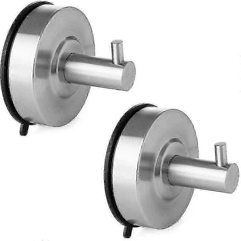 Vacuum Mount Brushed Steel Hook