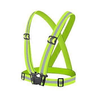 Reflective Running Vest Men Women High Visibility Night Safety Adjustable Lightweight Breathable Nylon Safety Gear for Cycling Walking Jogging