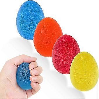 4 PCs Gel Hand Ballen, Hand Therapie Squeeze Oefening Stress Ballen Vinger Pols voor artritis hand, Grip versterken en stress verlichting