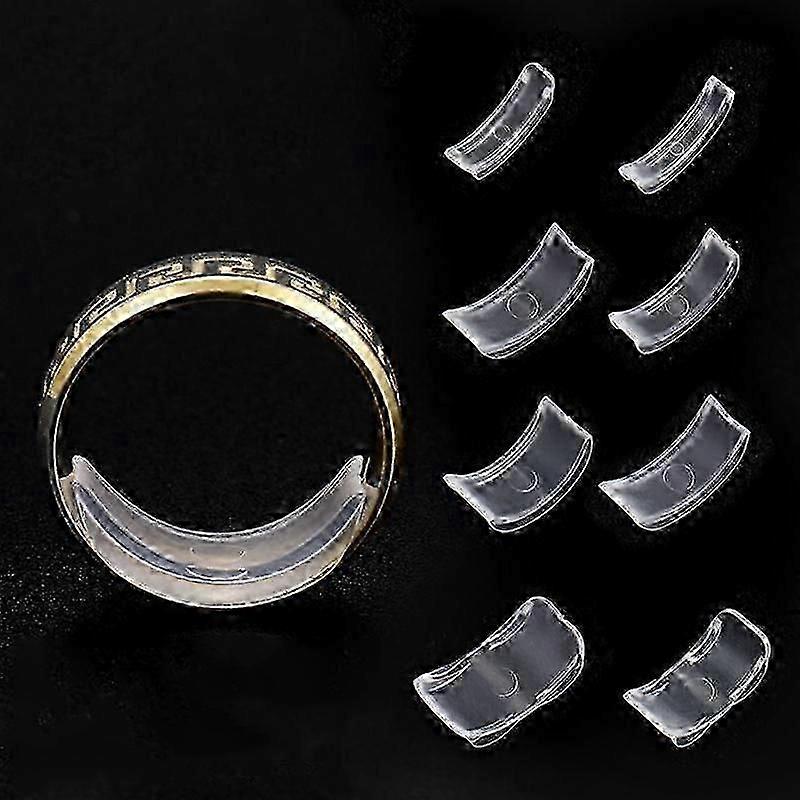 8 Sizes Invisible Clear Ring Size Adjuster Resizer Loose Ring Reducer Ring Sizer