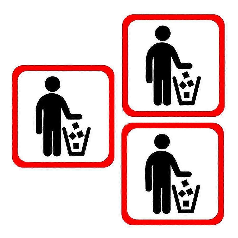 20cm Recycling Bin Stickers PVC Decals
