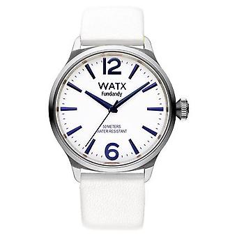 Watx Fundandy Quartz analoge man horloge met RWA0455 rubber armband