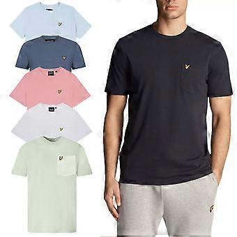 Lyle & Scott Mens Short Sleeve T Shirts Pocket Regular Fit Summer Cotton Tee NEW