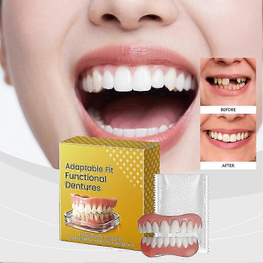 Soft-Silicone Custom Full Dentures
