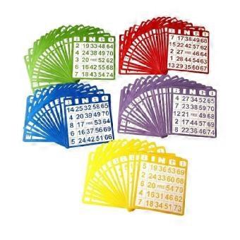 Colorful Bulk Bingo Card Collection Heavyweights Paper Storage Container For Classroom Parties Holiday Entertainment