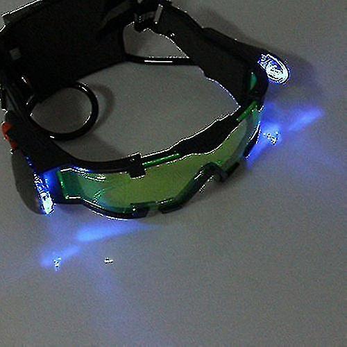 Night Vision Goggles With Flip-out Led Light For Night Activities(black)