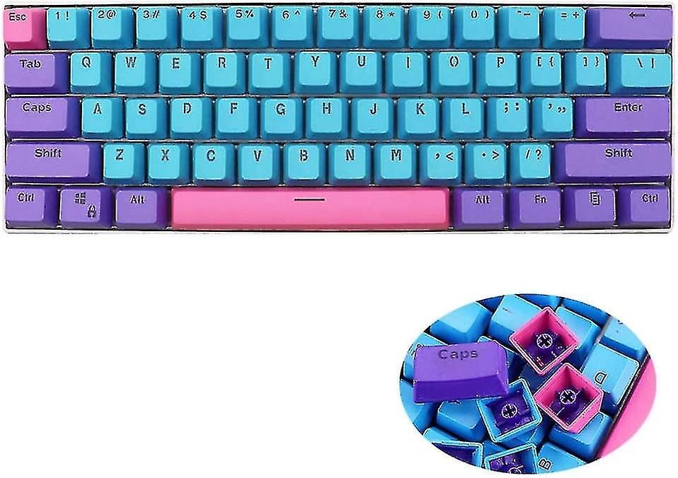 61 Pbt Keycaps 60 Percent, Y 2 Mini Keycaps Oem Profile Rgb Keycap Set Wit