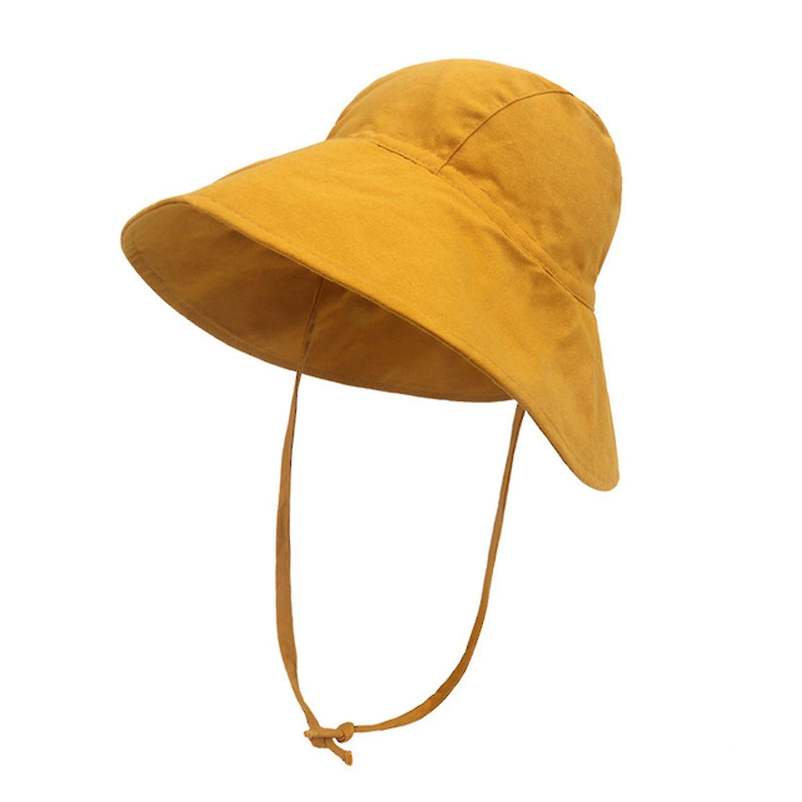 Outdoor Baby Fisherman Hat Solid Color Summer Sunscreen Panama Big