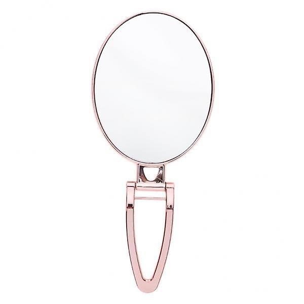 4xFolding Handheld Double Sided Mirror Table Miroir de maquillage pour voyage Rose
