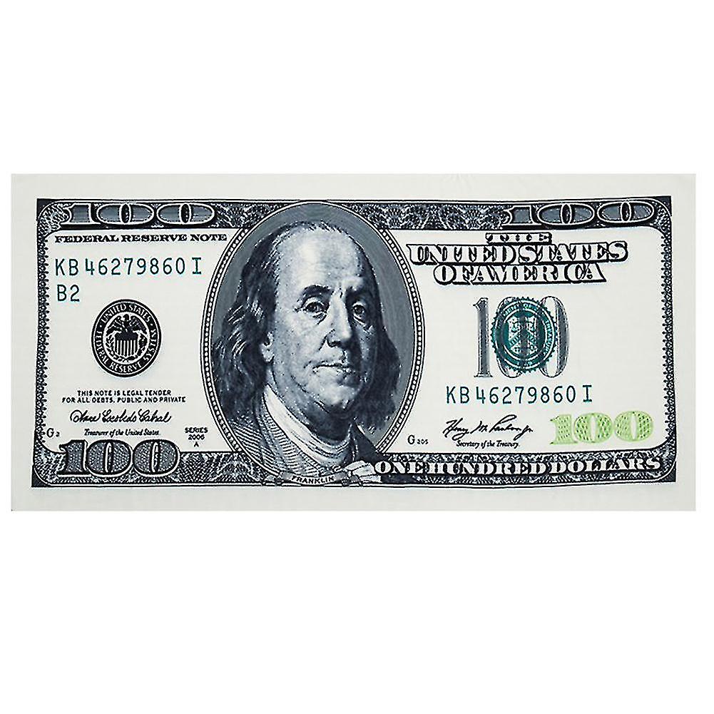 LPxdywlk Serviette De Plage, Money 100-Dollar Bill Print Swimming Quick